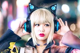 axent wear led cat ear headphones