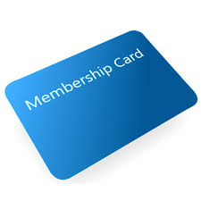 Blue Rectangular Membership Card Rs 12 Piece Horizon Enterprises