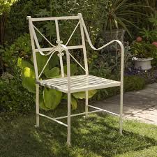 Cream Distressed Garden Chair Furniture