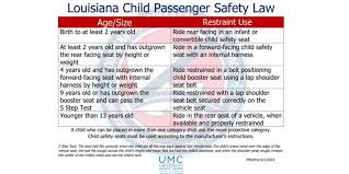 New Louisiana Child Seat Law Goes Into