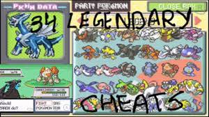 Pokemon Mega Light Platinium: All 34 Legendary Cheat Codes(arceus, manaphy,  Giratina etc) - YouTube