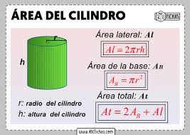 como calcular el area del cilindro
