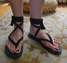DIY: Ankle Wrapped Flip Flops Chicago Fashion Flair
