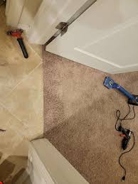 repair the threshold carpet in door way