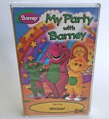 Here's the 1999 vhs print of barney's birthday aka happy birthday barney! My Party With Barney Vhs Tape 1998 Birthday Personalized Michael By Kideo 19 99 Picclick