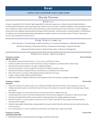 Use our templates in making this document. Online Teacher Resume Example Template For 2021 Zipjob