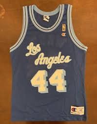 But jerry west wasn't going to let him play for donald sterling. Rare Vintage Champion Nba Los Angeles La Lakers Jerry West Gold Logo Jersey Ebay