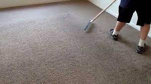grandi groom carpet rake in use so