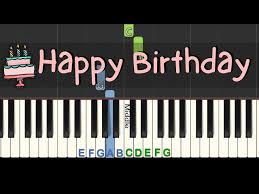happy birthday easy piano tutorial with