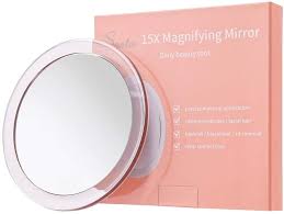 15x magnifying mirror with 3