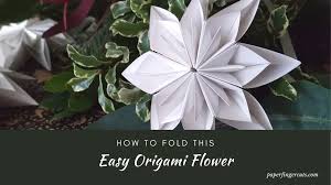 see how to fold this easy origami flower