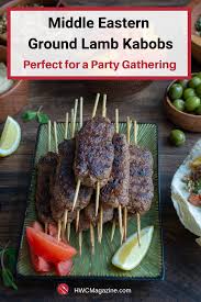 The meat will harden and hold fast on the skewer over time. Middle Eastern Ground Lamb Kabobs Healthy World Cuisine