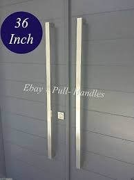 Entry Door Pull Handle Push Square Long
