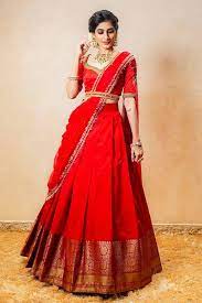 half saree designs 2021 for wedding