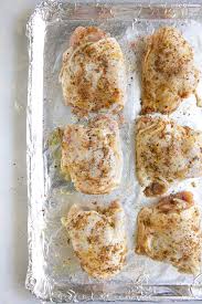 Baked chicken thighs can be served on their own or sliced or chopped to add to salads. Baked Chicken Thighs How To Bake Chicken Thighs The Forked Spoon