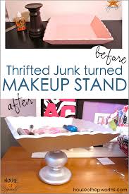 thrifted junk turned into a makeup