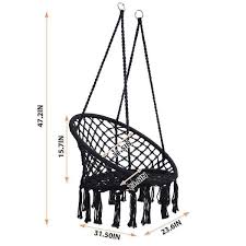 Hanging Cotton Rope Hammock Swing Chair