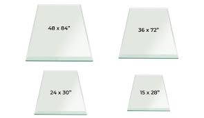 36x60 Inch Rectangle Glass Table Top