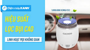 Máy lọc không khí mini Cuckoo: Lọc mùi tốt, cảm biến bụi mịn PM 2.5  (CAC-03V10W) • Điện máy XANH - YouTube