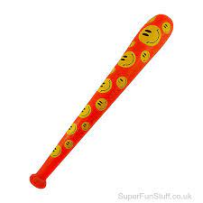 smiley face baseball bat inflatable