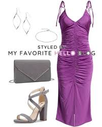 color shoes to wear with a purple dress