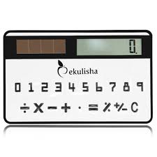 Promotional Credit Card Shape Solar Calculator