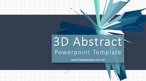 3d abstract powerpoint templates 3d