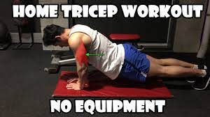 home tricep workout no equipment
