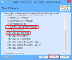 installing teradata client tools to use