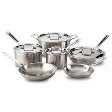 bd5 stainlees steel cookware set i all clad