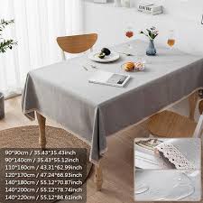 linen dustproof tablecloth cotton
