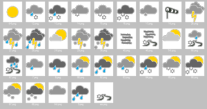 Wettersymbole zur darstellung der aktuellen wetterbedingungen und wettervorhersage für die städte. Wetter Und Klima Deutscher Wetterdienst Symbole