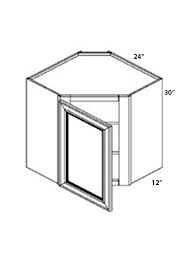 24x30 wall diagonal corner cabinet