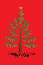 Christmas Card List Book Holiday Card Recorder Address