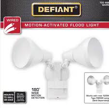 defiant 180 degree white motion sensing
