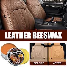 2pcs Car Leather Care Wax Car Seat