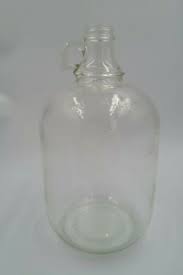 Vintage Clear Glass One Gallon Jug One