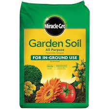 As mentioned previously, the ingredients are generally identified on the bag but not specific ingredients or amounts. Miracle Gro Garden Soil All Purpose For In Ground Use 0 75 Cu Ft 75030430 The Home Depot