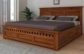 Teak Wood Wooden Queen Size Bed