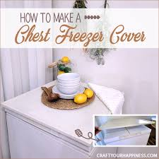 how to make a chest freezer cover