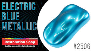 electric blue metallic acrylic urethane