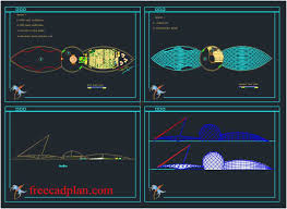 auditorium dwg plan section and