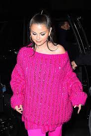 selena gomez wears pink while attending