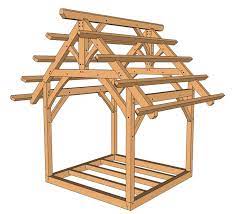 timber frame shed plans timber frame hq