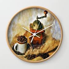 Coffee Cup Wall Clock By Ian Mitc