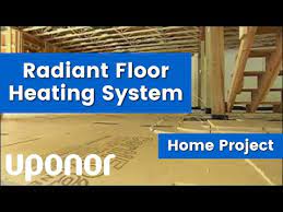 uponor radiant floor heating system in
