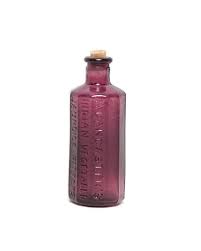 Vintage Amethyst Glass Miniature Bottle