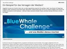 If you see any indication of the blue whale challenge online we urge you not to take part or to share anything to do with it. Blue Whale Challenge Dokumentationen Und Online Reportage Von Medien 360g