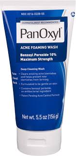panoxyl acne foaming wash benzoyl