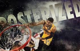 Eight years ago, paul george threw down a massive dunk in the eastern conference playoffs. Wallpaper Basketball Nba Dunk Indiana Pacers Paul George Posterize Images For Desktop Section Sport Download